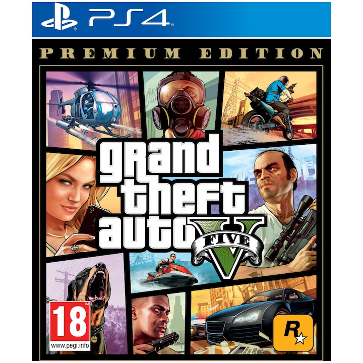 Joc Grand Theft Auto V Premium Edition pentru PlayStation 4