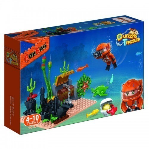 Set de constructie multicolor BanBao 111 piese, Comoara Duncan