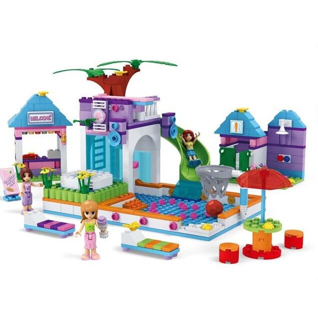 Set de constructie model Parcul de joaca, 485 piese, +3 ani