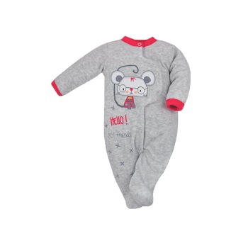 Salopeta cu maneca lunga pentru fete Koala Hello 04-851G1, Gri, 80 cm Salopeta cu maneca lunga pentru fete Koala Hello 04-851G1, Gri, 80 cm