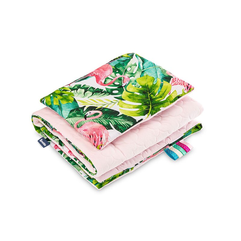 Set lenjerie de pat 2 piese pentru bebelusi Sensillo 3288-R, Multicolor