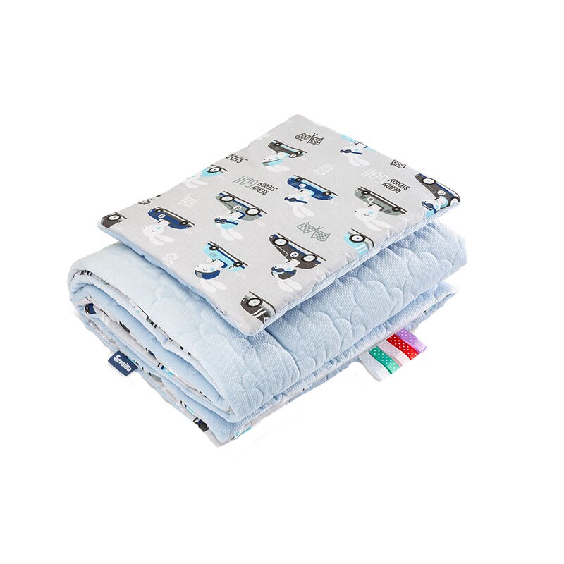 Set lenjerie de pat 2 piese pentru bebelusi Sensillo 3257-AL, Multicolor