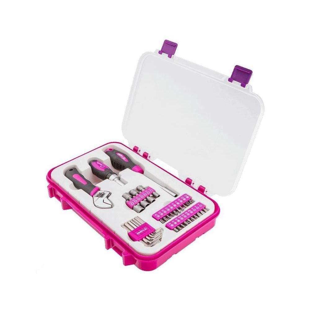 Set unelte pentru asamblare, Topex Creator 37 de piese, special pentru femei