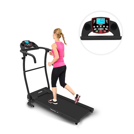 Banda de alergat electrica Orion Travel J1, greutate suportata 100 kg, 12 programe presetate, pliabila, viteza maxima 10km/h