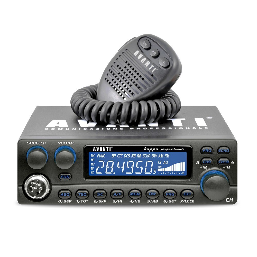 Statie radio CB Avanti Kappa, 4W, ASQ, Ecou, RB, CTCSS