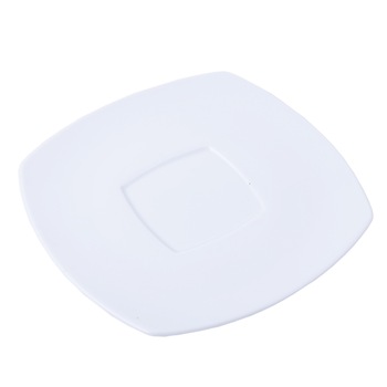 Farfurie de portelan pentru cafea Bavaria, 15 cm, patrata, Alb Farfurie de portelan pentru cafea Bavaria, 15 cm, patrata, Alb