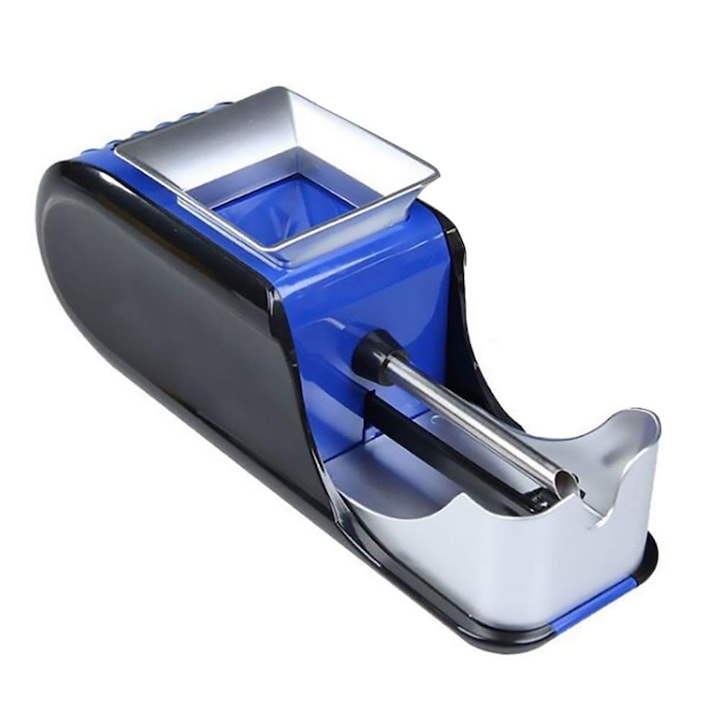 Aparat Electric Profesional de Facut Tigari, Injector de Tutun, Design Ergonomic, Accesorii Incluse, Compact, EMATTERIO ®, Culoare Albastru