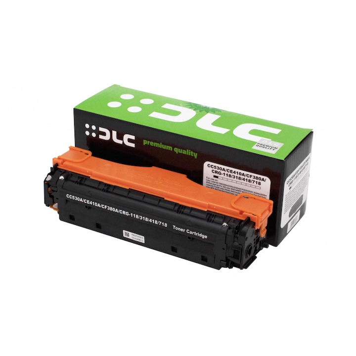 Cartus toner compatibil DLC HP, 6500 pagini, CF410X/CRG046H BK, culoare negru