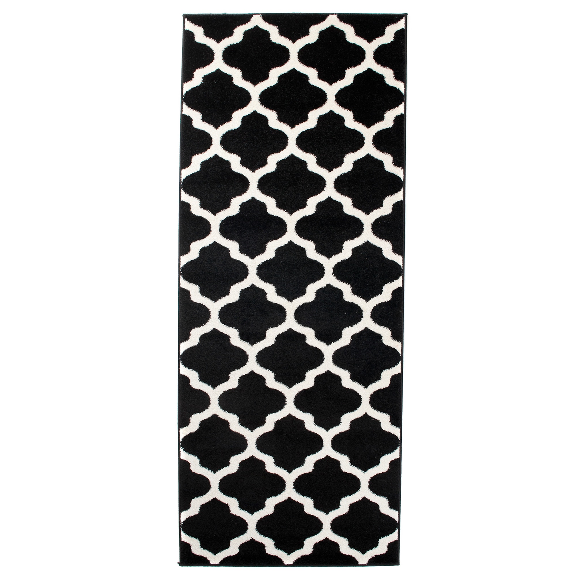 Covor Maroko Modern Runner Hallway Chemex K082A MAR negru 100x250