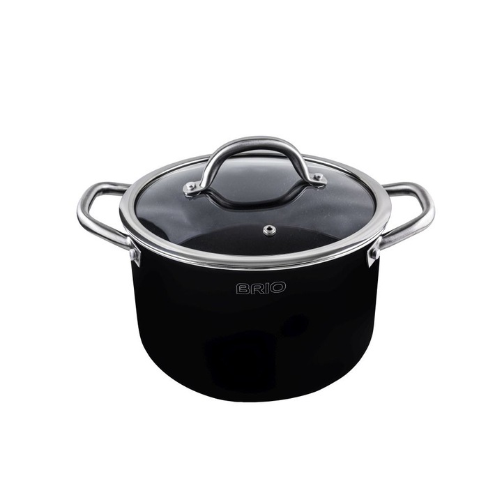 Тенджера BRIO METALLICA, 22см