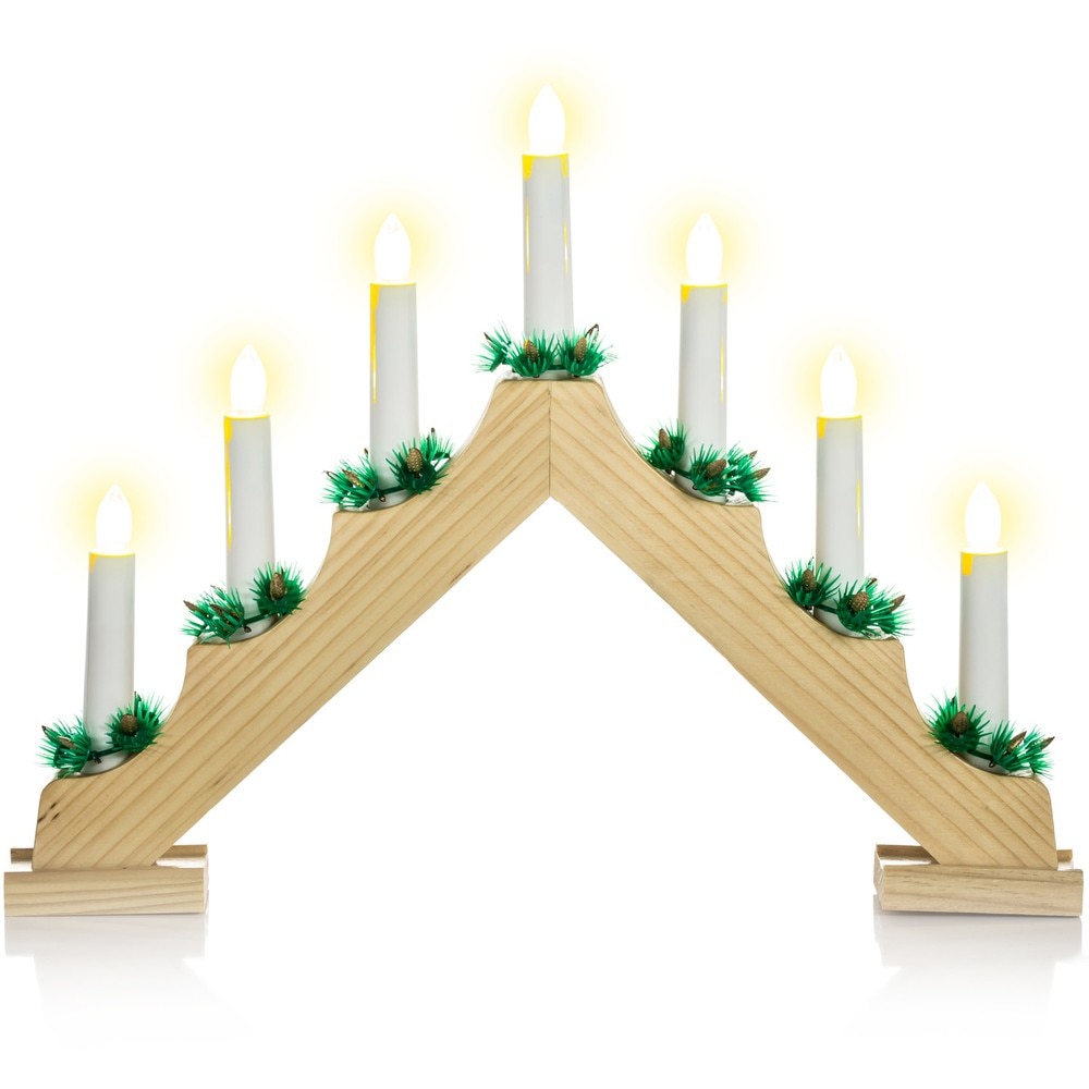 Suport de lumanari, lumina alba calda, 7 LED, Retlux RXL 234