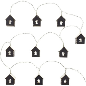 Instalatie de Craciun Retlux, 10 LED-uri, Forma de casuta, Lumina calda Instalatie de Craciun Retlux, 10 LED-uri, Forma de casuta, Lumina calda