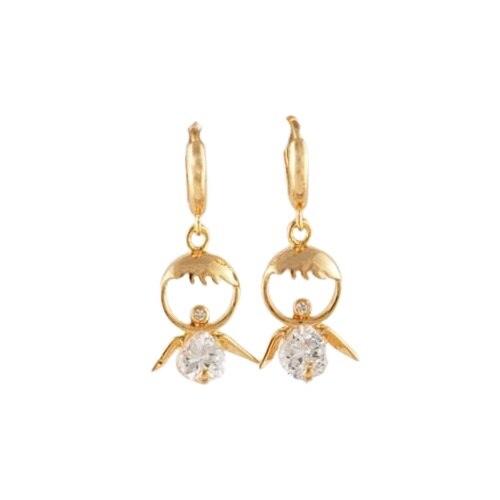 Elegáns gold filled arany fülbevaló, sziporkázó kövekkel GP0185 - eMAG.hu