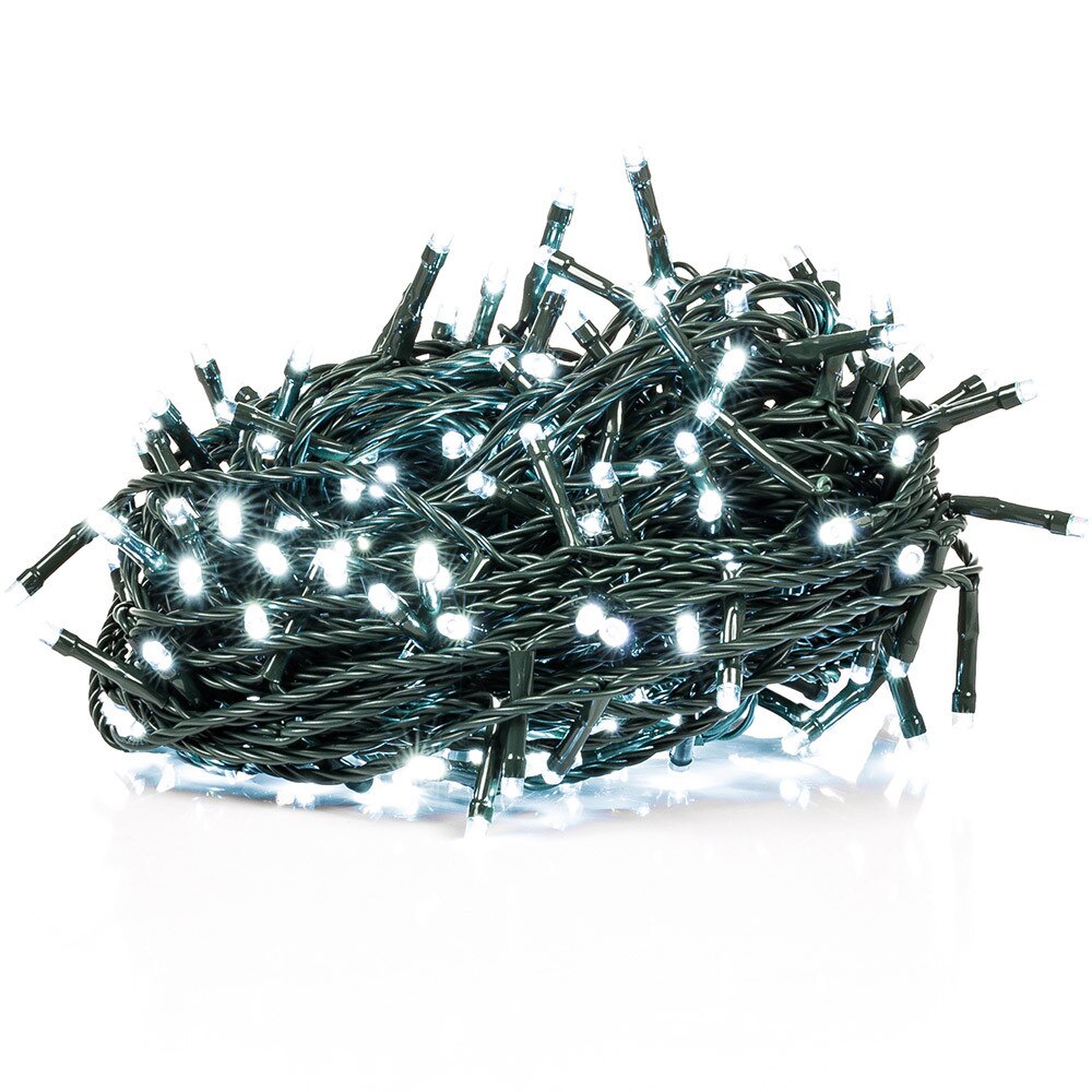 Instalatie de craciun Retlux, Model RXL301, 150 led-uri, Fir luminos, 15 m, Alb rece
