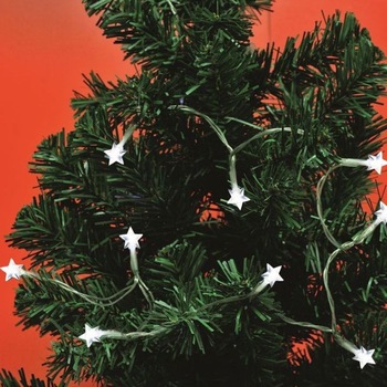 Instalatie 10 LED-uri, model stelute, 90 cm, lumina alba rece, interior Instalatie 10 LED-uri, model stelute, 90 cm, lumina alba rece, interior