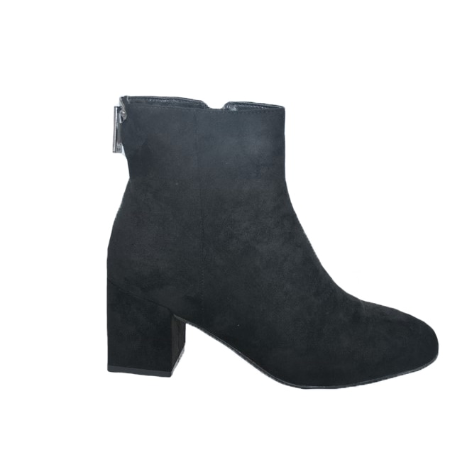 Botine Chesy accesorizate cu fermuar la spate,D&J Exclussive, Negru
