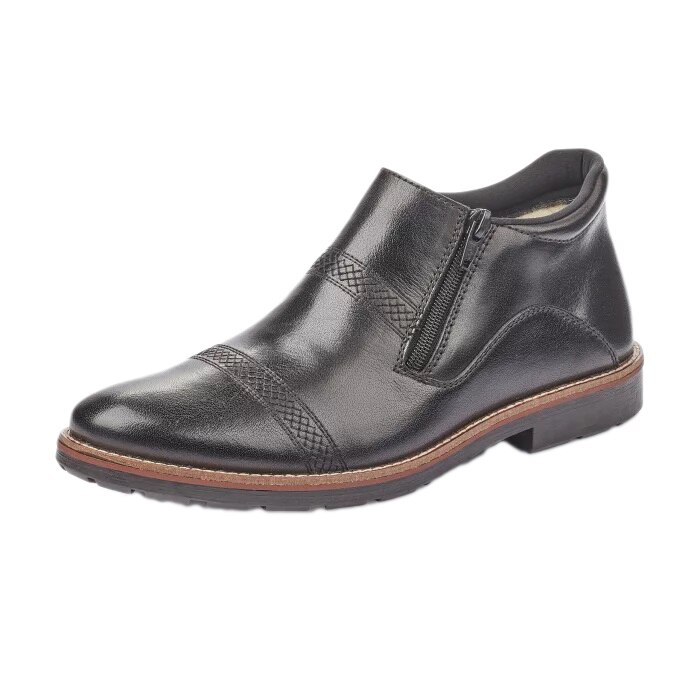 Ghete barbati din piele naturala Rieker 15381-00 7274, Negru