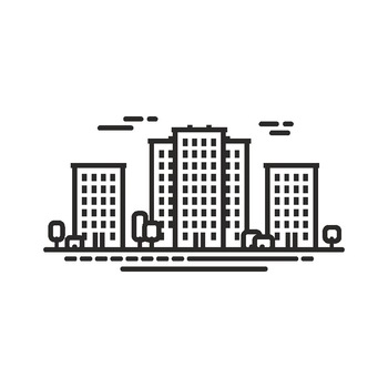 Sticker decorativ modern, pentru perete, Oras, Blocuri, PVC autocolant, 100 x 50 cm Sticker decorativ modern, pentru perete, Oras, Blocuri, PVC autocolant, 100 x 50 cm