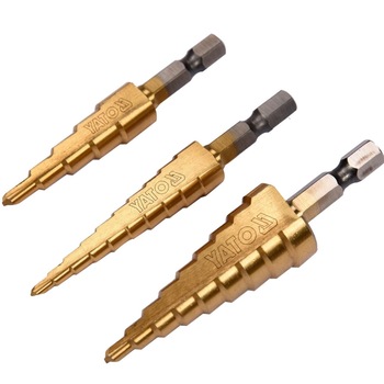 Set 3 burghie in trepte Yato YT-44731, pentru metal, 3-20 mm Set 3 burghie in trepte Yato YT-44731, pentru metal, 3-20 mm