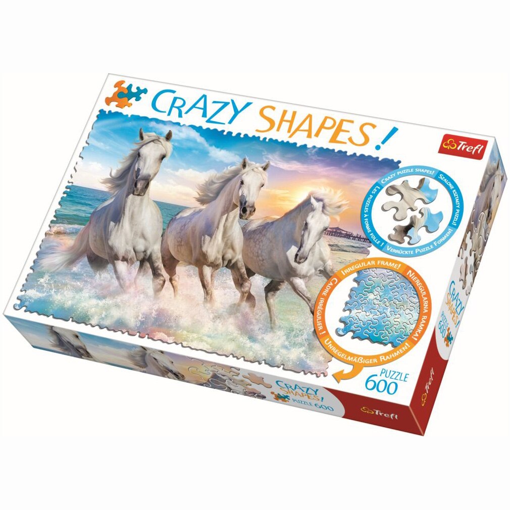 Puzzle Trefl, La galop prin valuri, 600 piese ciudate