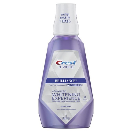 Apa De Gura Crest 3d Brilliance Fara Alcool Efect Albirea Dintilor Intensiva Fara Peroxid De Hidrogen 946ml Emag Ro