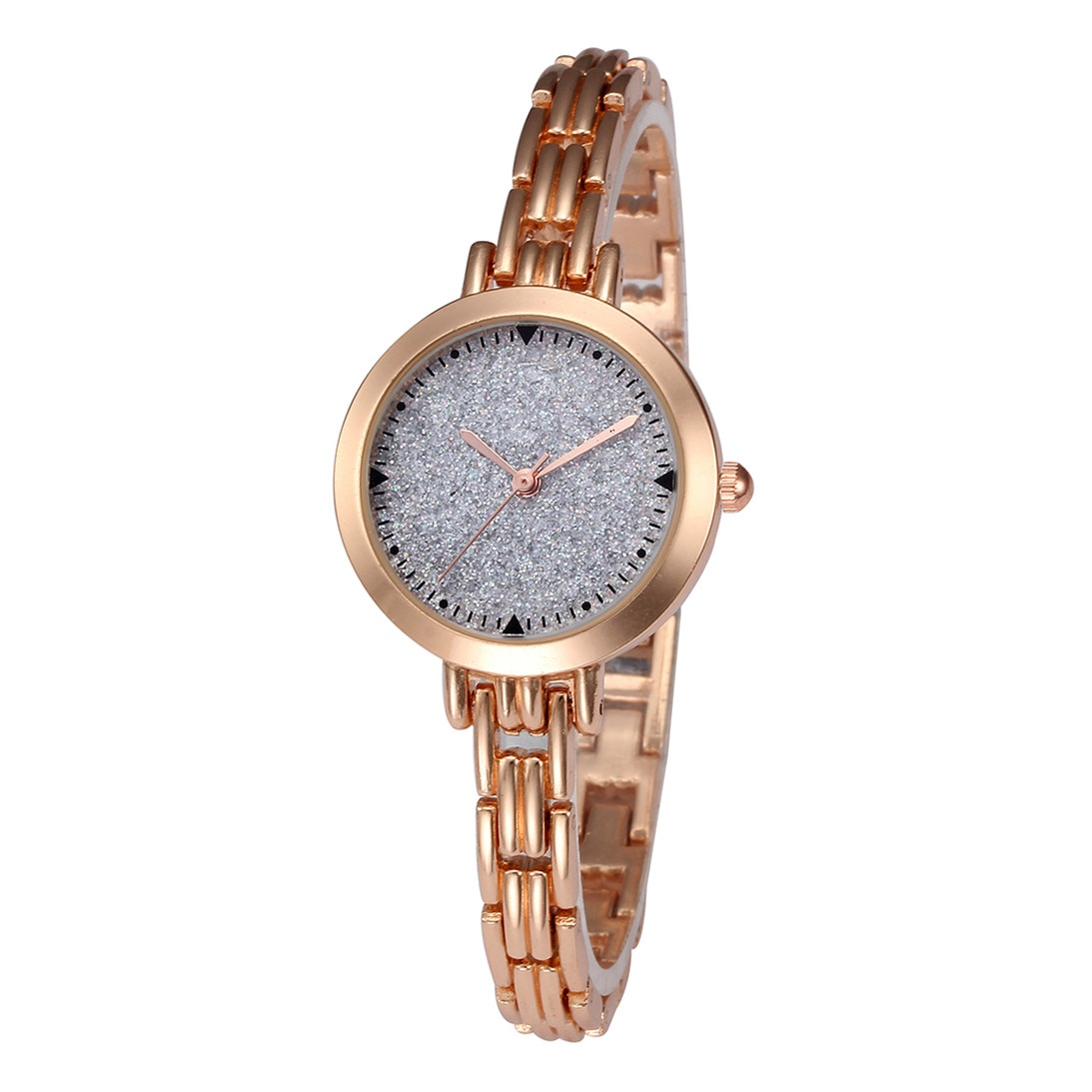 Ceas jw Dama Quartz Casual Elegant Rosegold-alb, PN999313RAB, curea din metal (zale), afisaj Analog