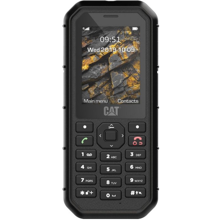 CAT B26 Mobiltelefon, Dual SIM, Fekete