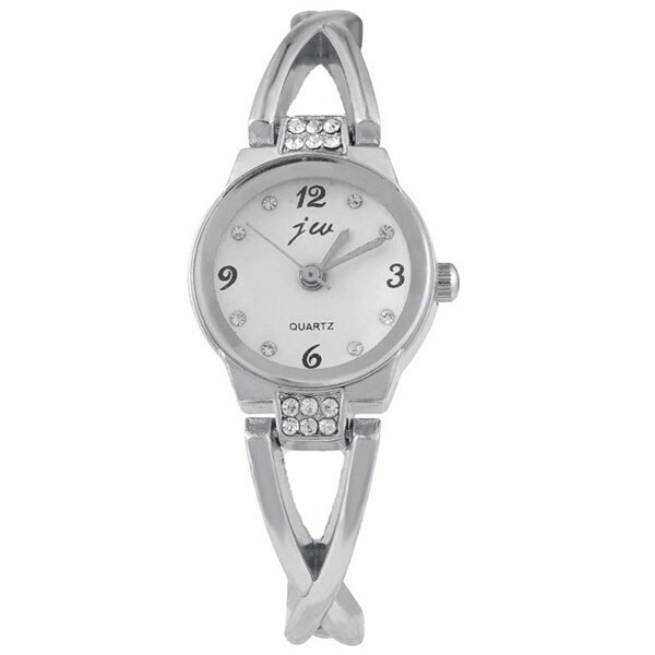 Ceas jw Dama Quartz Casual Elegant Silver-alb, PN999823SAB, curea din metal (zale), afisaj Analog