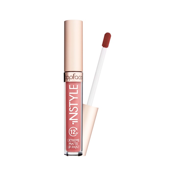 Ruj lichid rezistent la transfer, Topface Instyle Extreme Matte, nuanta 001, 3.5 ml