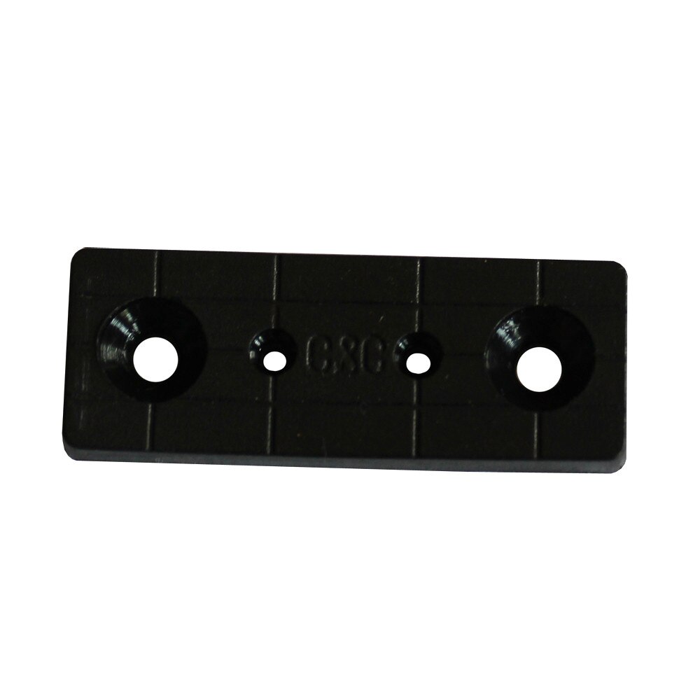Picior tip talpic pentru sustinere mobilier, negru, plastic, L = 45 mm, set 1.000 buc