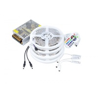 kit banda led 5050 ip20 rgb 30 ledurimetru 20 metri alimentare  controller imagen 45_0_
0