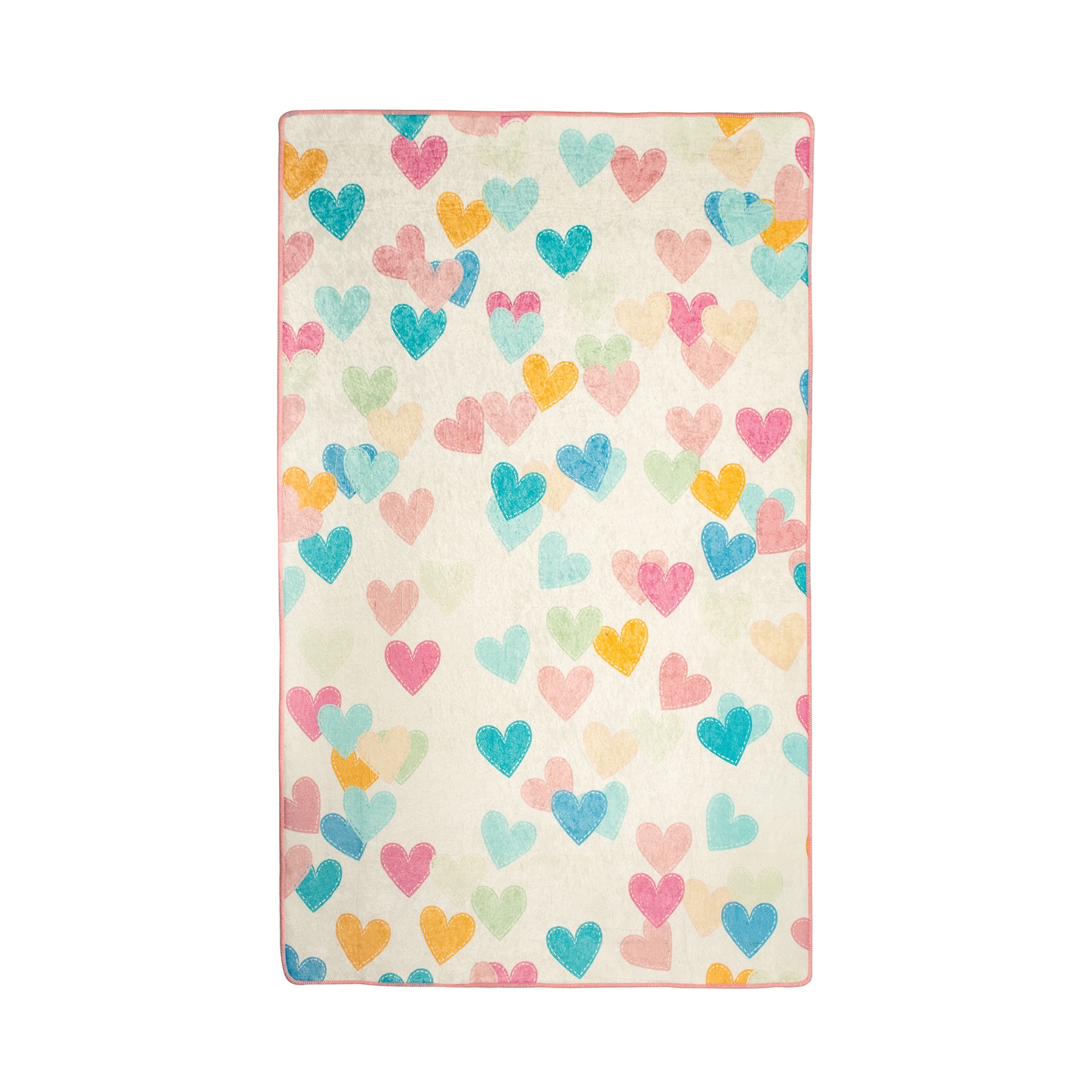 Covor Copii, HEARTS,100 cm x 160 cm, Casafun