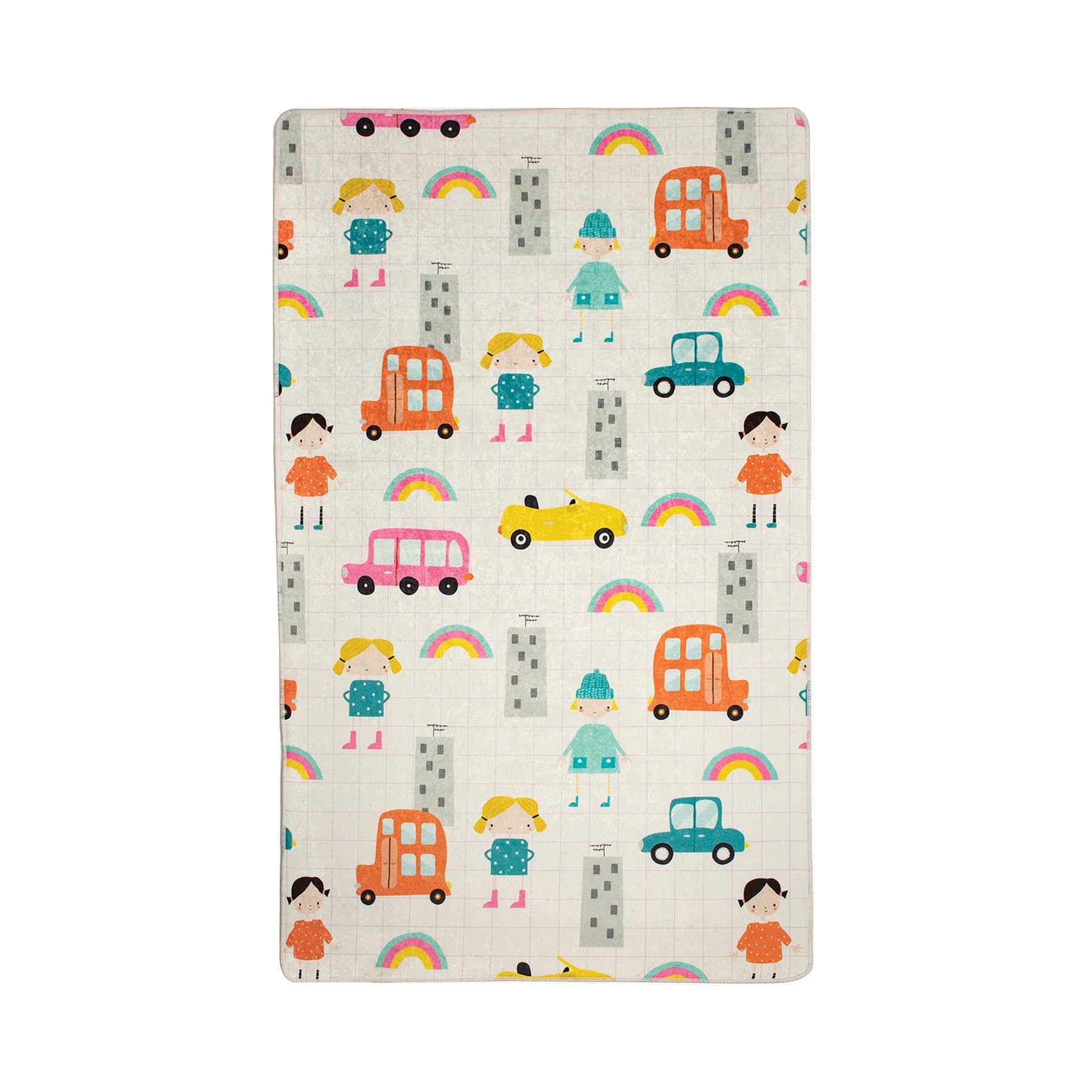 Covor Copii, TOWN,100 cm x 160 cm, Casafun