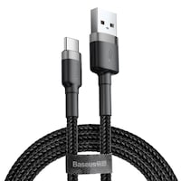 cablu date si incarcare baseus cafule usb la type-c usb-c usb 31 3a fast charge 1m negru  gri imagen 12_0_
0