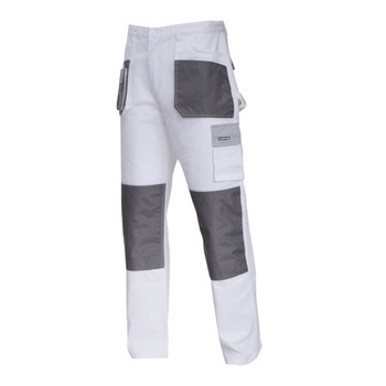 Pantaloni lucru bumbac mediu-gros Lahti Pro, marimea 2L, alb Pantaloni lucru bumbac mediu-gros Lahti Pro, marimea 2L, alb