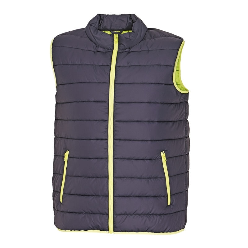 Vesta de protectie din fas, design modern Bleumarin/Verde marimea M