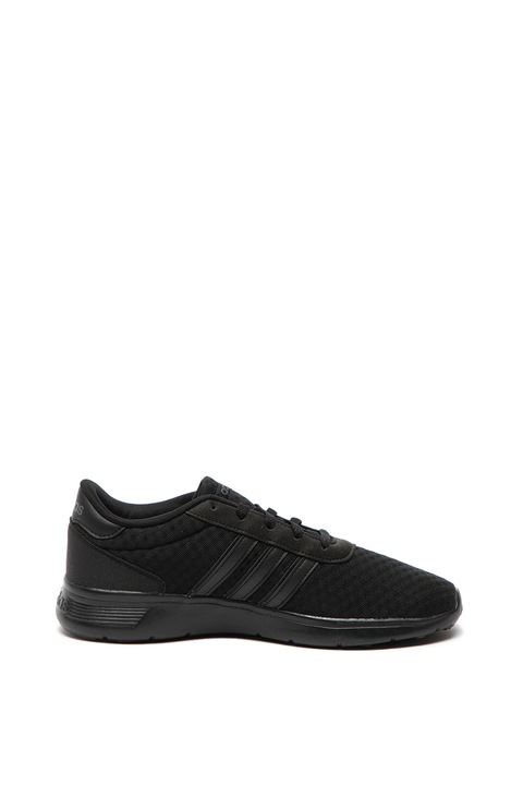 Adidas PERFORMANCE, Pantofi sport cu insertii de piele ecologica Lite Racer, Negru, 10