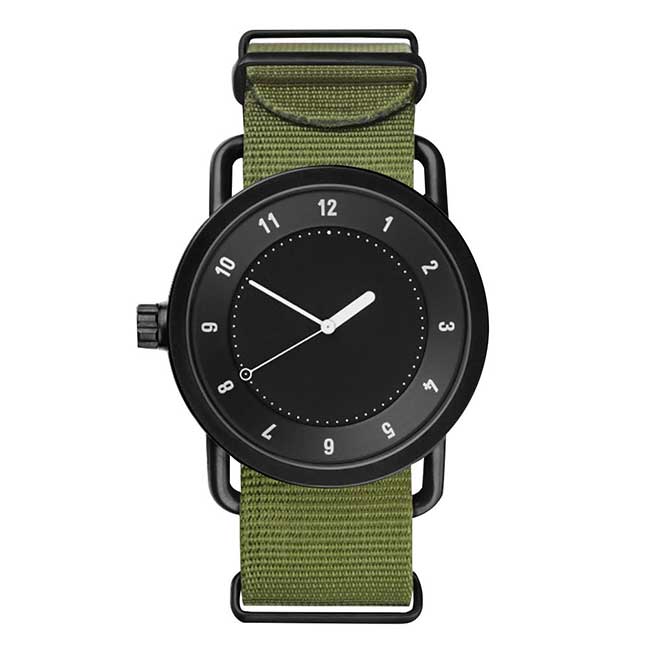 Ceas Viser Unisex Quartz Casual Elegant Verde, PN999548VE, curea din textil, afisaj Analog