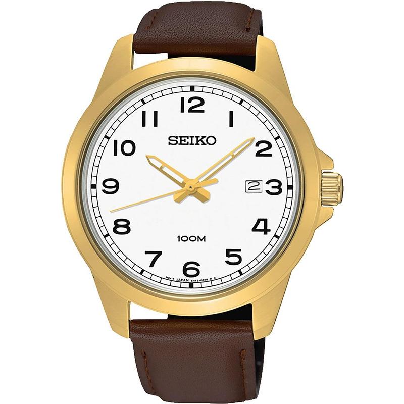 Ceas barbatesc Seiko SUR160P1 Quartz Auriu