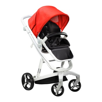 Carucior Bebumi Space 2 IN 1, Rosu, cu frana automata, 2020 Carucior Bebumi Space 2 IN 1, Rosu, cu frana automata, 2020