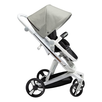 Carucior Bebumi Space 2 in 1, Gri, cu frana automata, 2020 Carucior Bebumi Space 2 in 1, Gri, cu frana automata, 2020