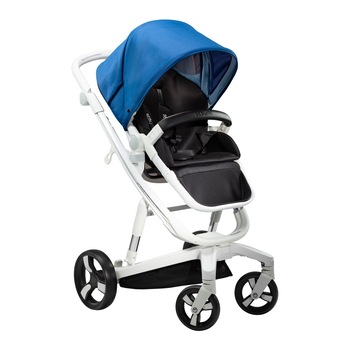 Carucior Bebumi Space 2 in 1, Albastru, cu frana automata, 2020 Carucior Bebumi Space 2 in 1, Albastru, cu frana automata, 2020