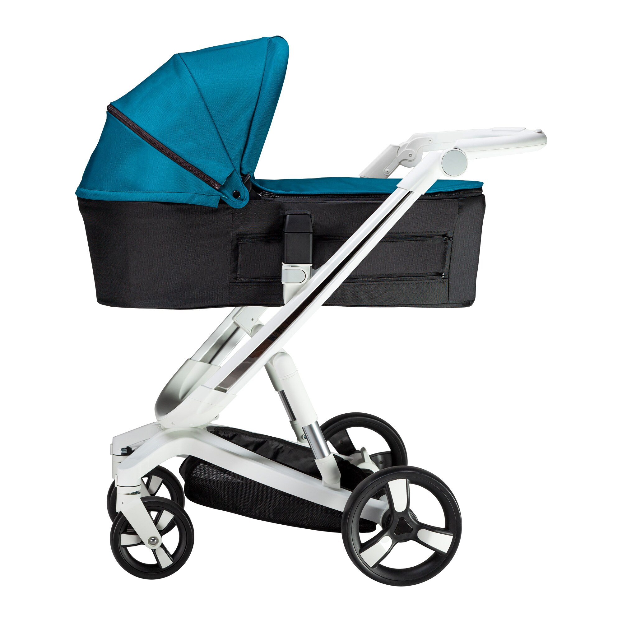 Carucior Bebumi Space 2 in 1, Verde, cu frana automata, 2020