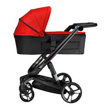 Carucior Bebumi Space 2 in 1, Cadru negru, Rosu, cu frana automata, 2020 Carucior Bebumi Space 2 in 1, Cadru negru, Rosu, cu frana automata, 2020