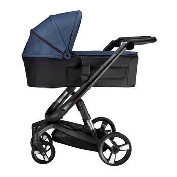Carucior Bebumi Space 2 in 1, Cadru negru, Albastru inchis, cu frana automata, 2020 Carucior Bebumi Space 2 in 1, Cadru negru, Albastru inchis, cu frana automata, 2020