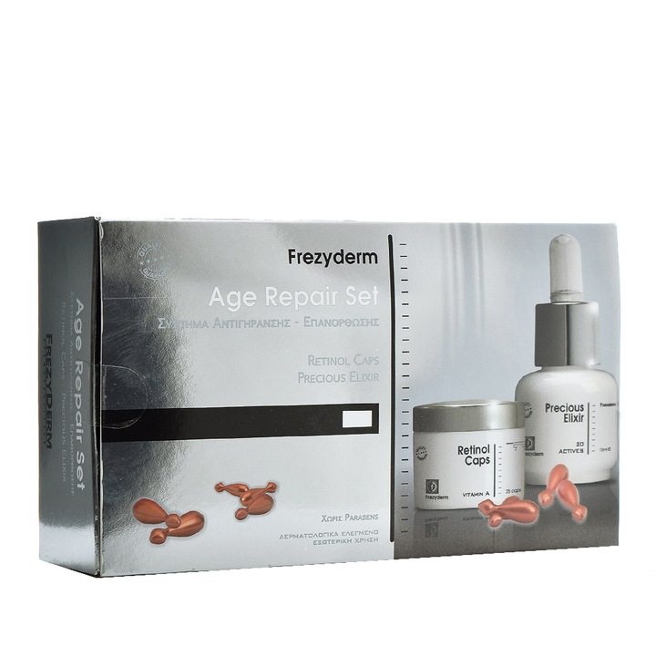 Set Frezyderm Age Repair cu Retinol Caps 25s & Precious Elixir 15ml