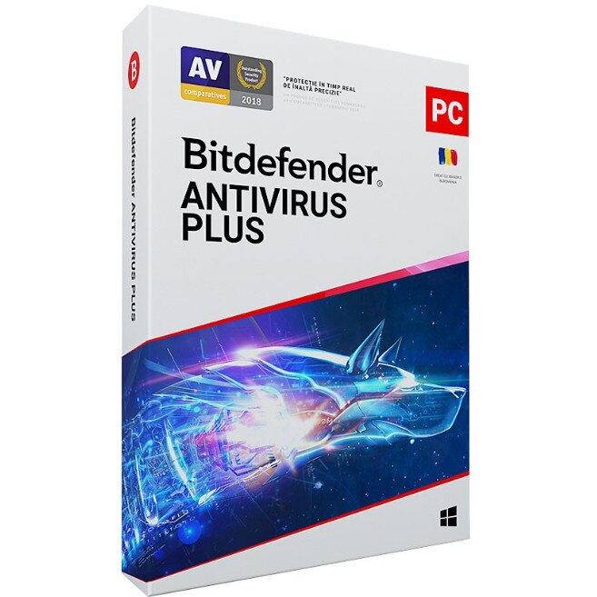 Bitdefender Antivirus Plus 1 an, 5 utilizatori Licenta Electronica