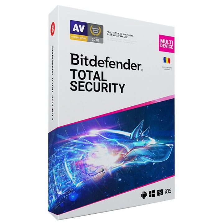 Електронен лиценз за Bitdefender Total Security 1 година, 5 устройства
