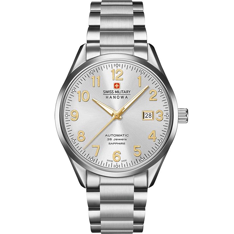 Ceas barbatesc Swiss Military 05-5287.04.001 Automatic Argintiu