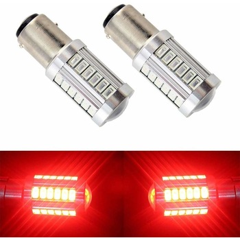 Set 2 becuri led Cytheria 1156 P21W BA15S, SMD 5630 pentru stopul de frana sau proiectoarele de ceata, Rosu Set 2 becuri led Cytheria 1156 P21W BA15S, SMD 5630 pentru stopul de frana sau proiectoarele de ceata, Rosu
